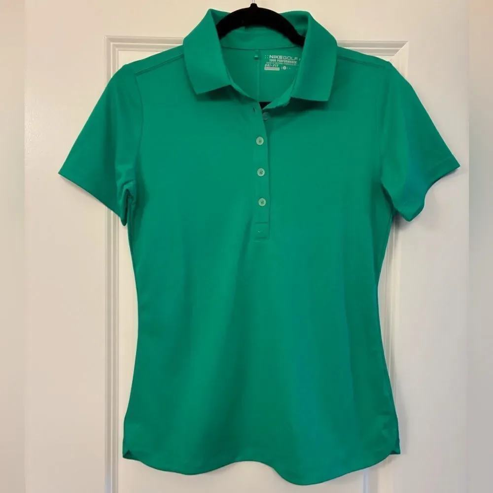 NWOT NIKE Sleeveless Dri-Fit Victory Golf Polo Green Women’s Size Small